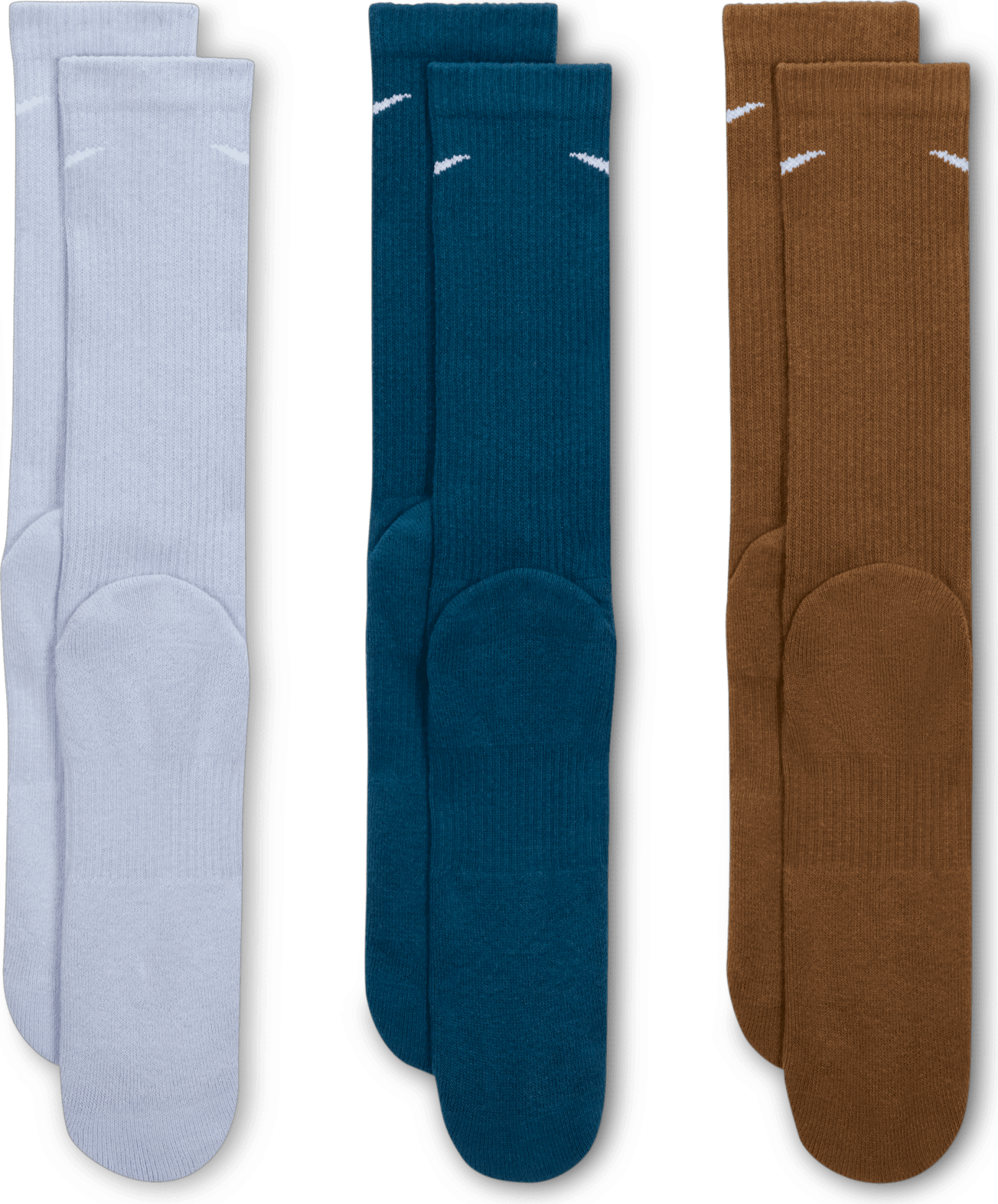 Strumpor Nike Everyday Plush Cush Crew Socks (3 pairs) Blå | sx6888-970, 1