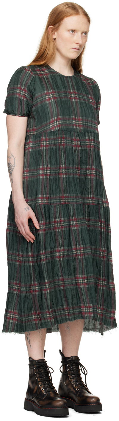 Klä R13 R13 Check Midi Dress Grön | R13WR028-R368B, 1