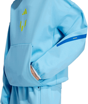 Sweatshirt adidas Performance MESSI ZNE Hoodie Blå | KB2136, 3