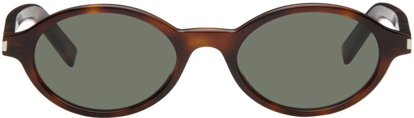 Solglasögon Saint Laurent Saint Laurent SL 751 Jeanne Oval Sunglasses Brun | SL 751 JEANNE-003