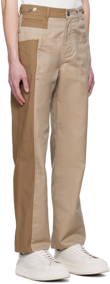 Cargo byxor Feng Chen Wang Feng Chen Wang Paneled Trousers Beige | FUS15TR02, 1