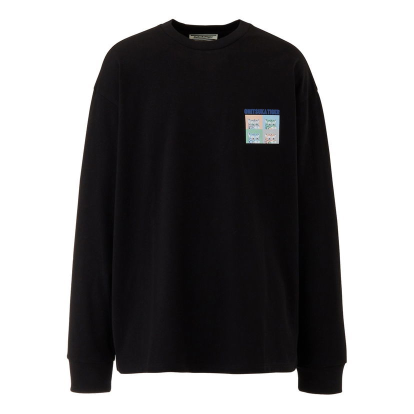T-shirt Onitsuka Tiger Tiger Graphic Long Sleeve T-Shirt Svart | 2183B380-001