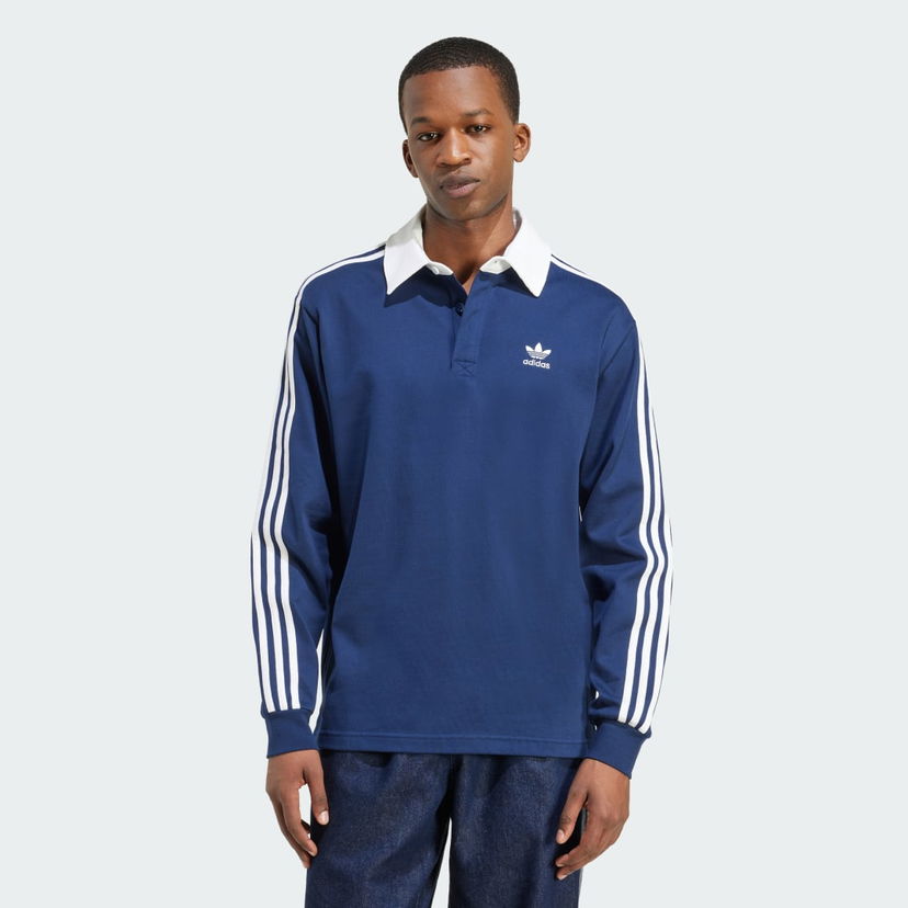 Polotröja adidas Performance Adicolor Rugby Polo Shirt Blå | JY1400