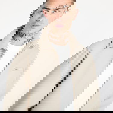 Jacka Fear of God Fear of God Essentials Bonded Canvas Zip-Up Jacket Beige | 202SP258061F-198, 1