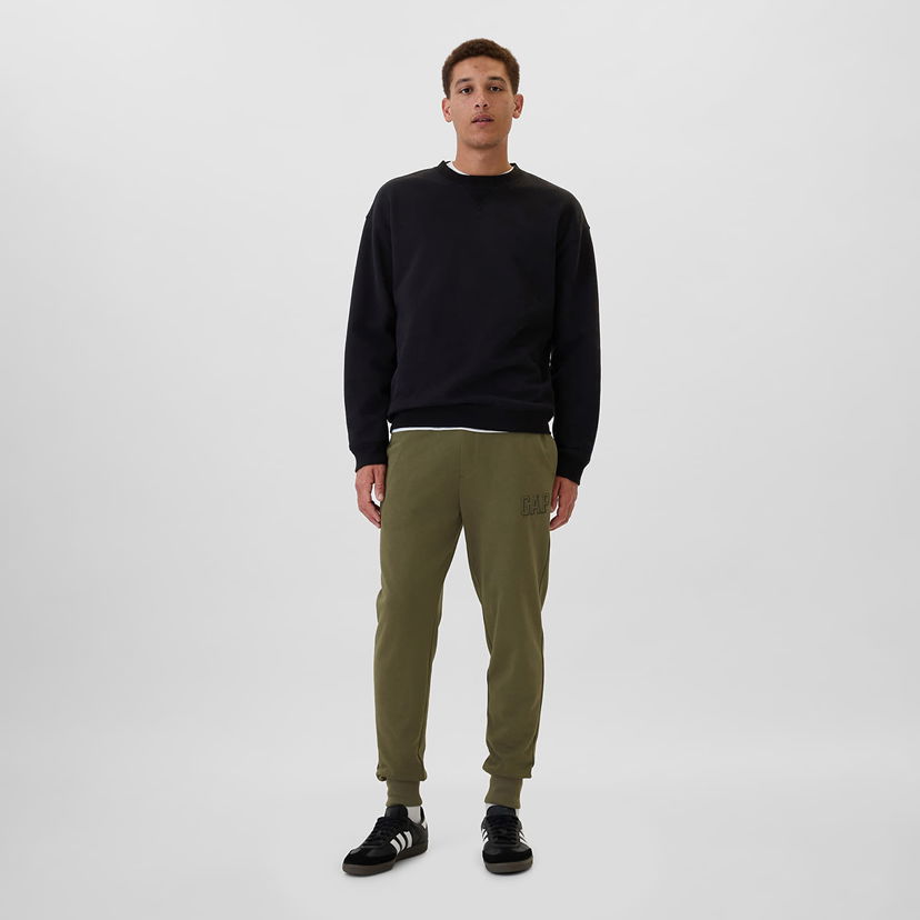 T-shirt GAP Athletic Jogger Olive Night S Svart | 542249-03