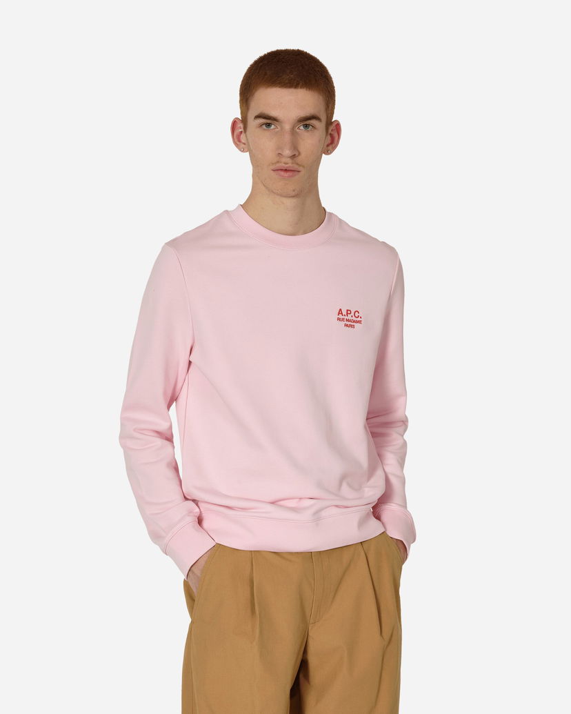 Sweater A.P.C. Rider Crewneck Rosa | COEZD-H27699 TFE