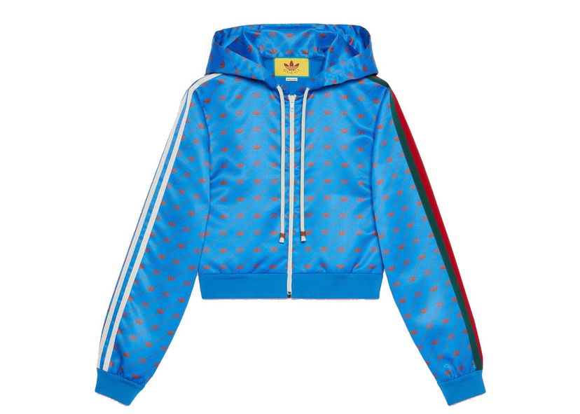 Jacka Gucci adidas x Zip Jacket Blue Blå | 693421 XJEBI 6269