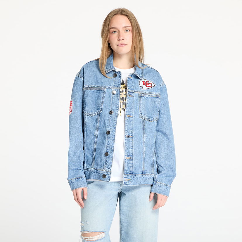 Jacka New Era New Era Kansas City Chiefs Denim Jacket Blå | 60667895