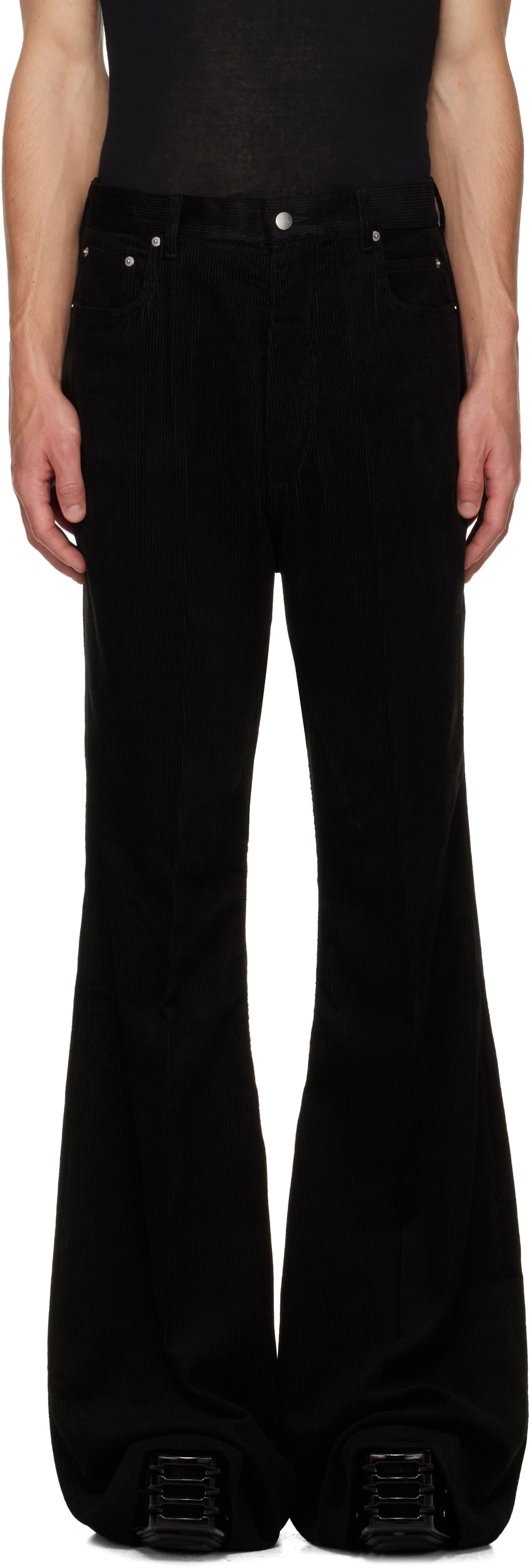 Byxor Rick Owens Concordians Bolan Bootcut Trousers Svart | RU02E1335 MLC9, 0