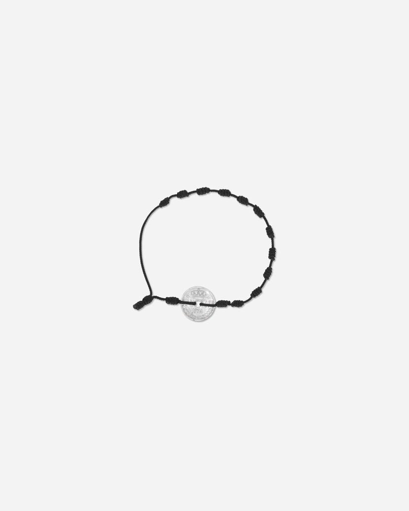 Armband Neighborhood Cord Coin Bracelet Svart | 251MYNH-AC02 BK
