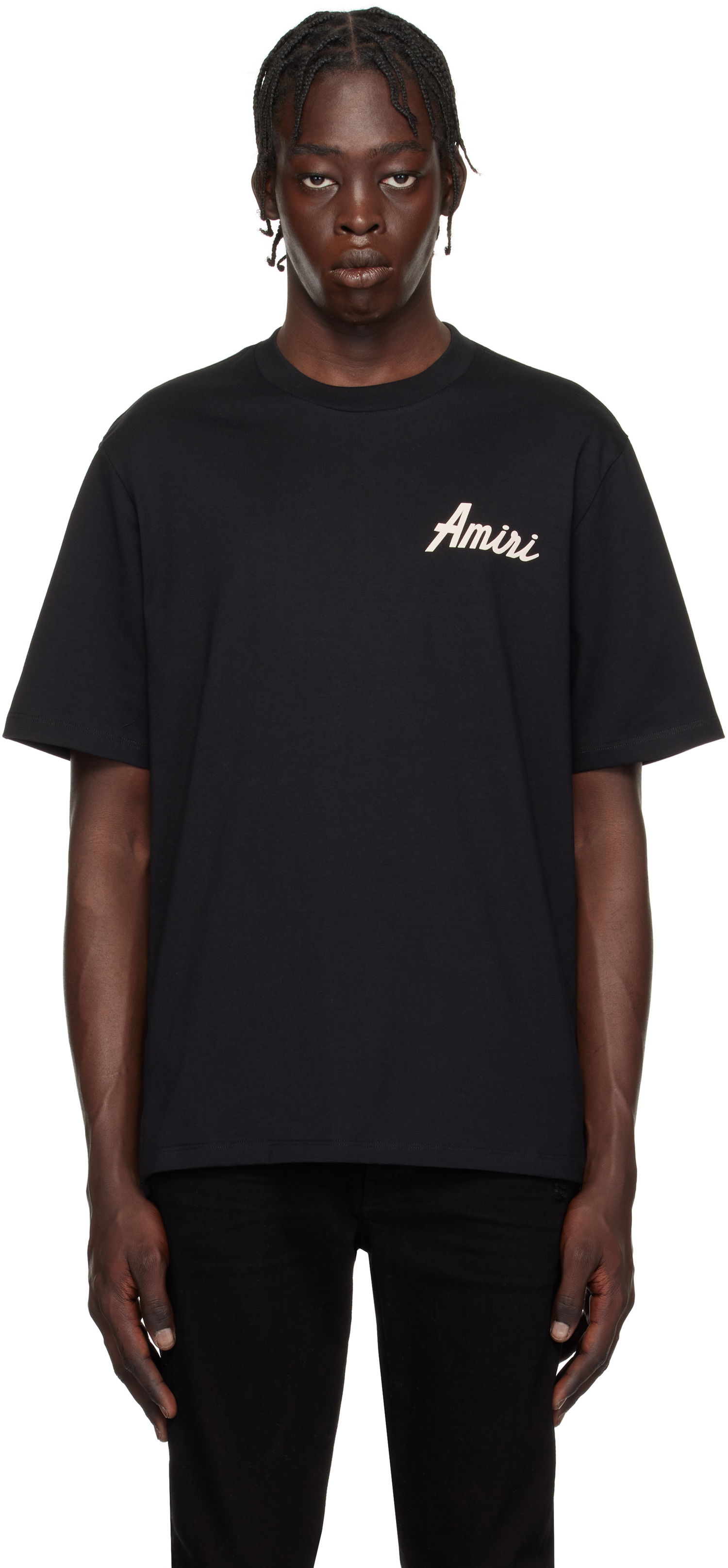T-shirt AMIRI Black 'City' T-Shirt Svart | AMJYTE1146, 0