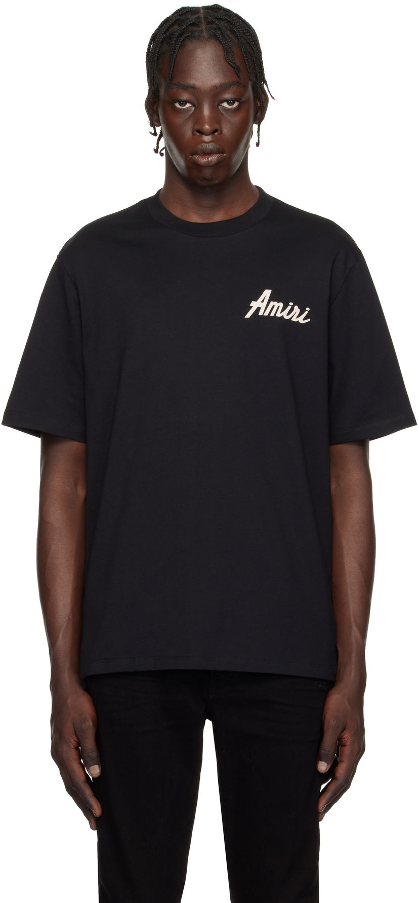 T-shirt AMIRI Black 'City' T-Shirt Svart | AMJYTE1146