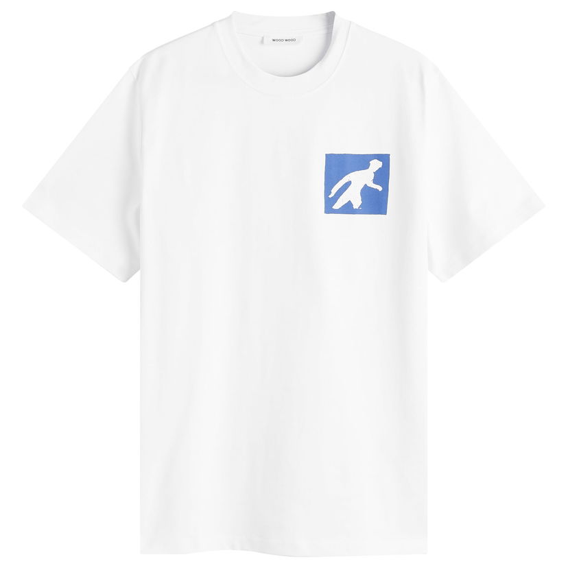 T-shirt WOOD WOOD Stone Age Print T-Shirt White Vit | 30250232-0001