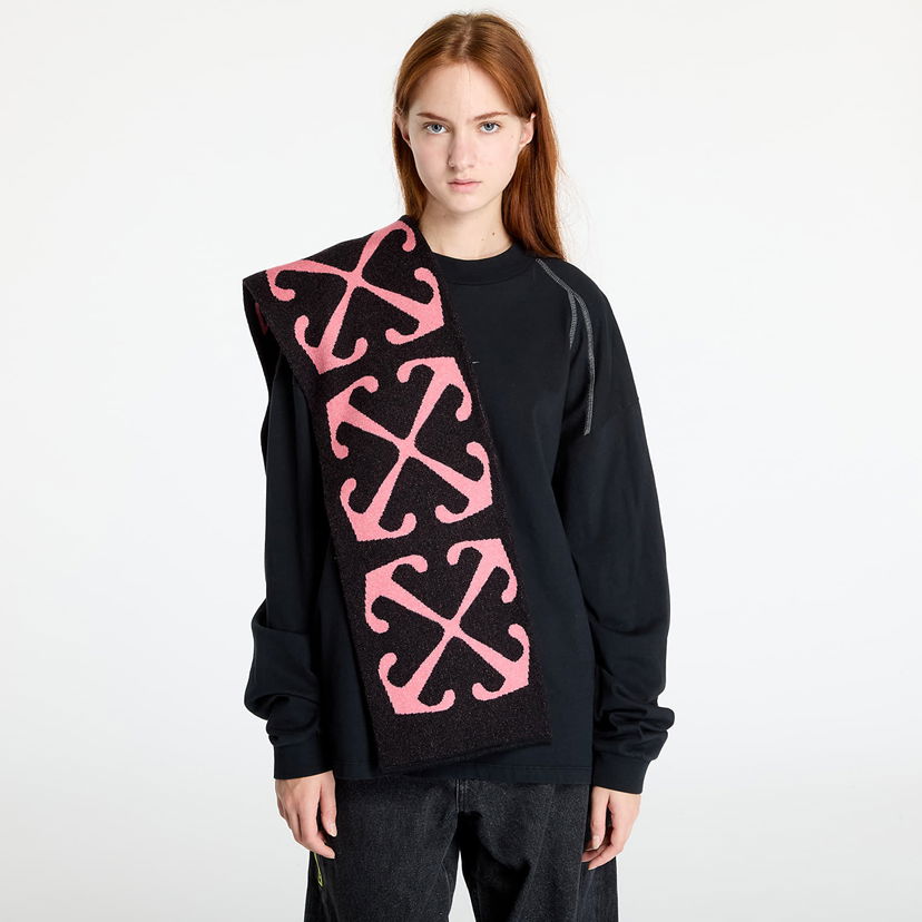 Halsduk Off-White Off-White Kids Arrow Diag Scarf Svart | OGMA001F24KNI0021030
