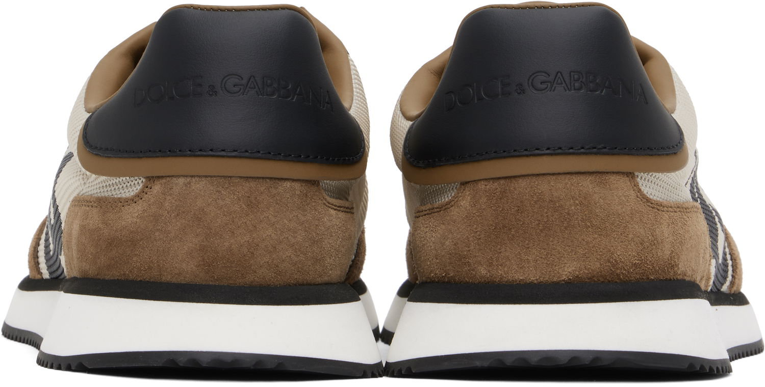 Sneakers och skor Dolce & Gabbana Mixed-Material 'DG' Cushion Brun | CS2288 A3D24, 1