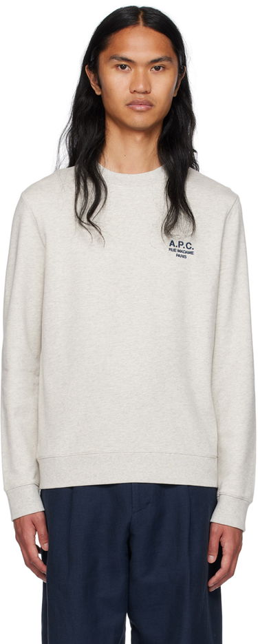 Sweatshirt A.P.C. Gray Rider Vit | COEZD-H27699, 0