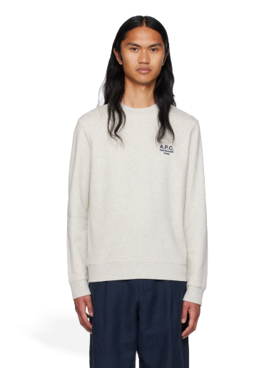 Sweatshirt A.P.C. Gray Rider Vit | COEZD-H27699