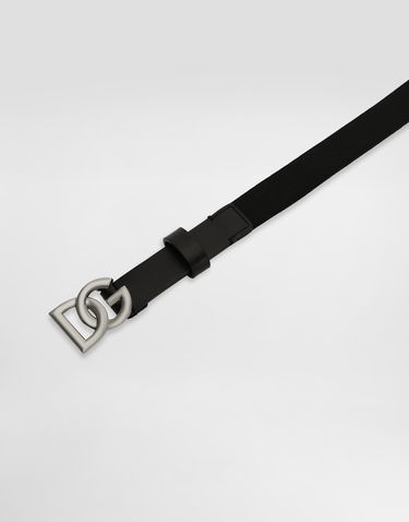 Bälten Dolce & Gabbana Dolce & Gabbana Calfskin and Elastic Belt Svart | EC0086AQ61680999, 1