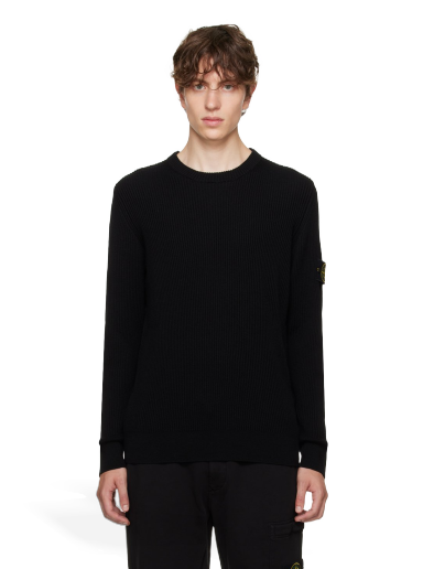 Sweater Stone Island Rib Svart | 7915553C2
