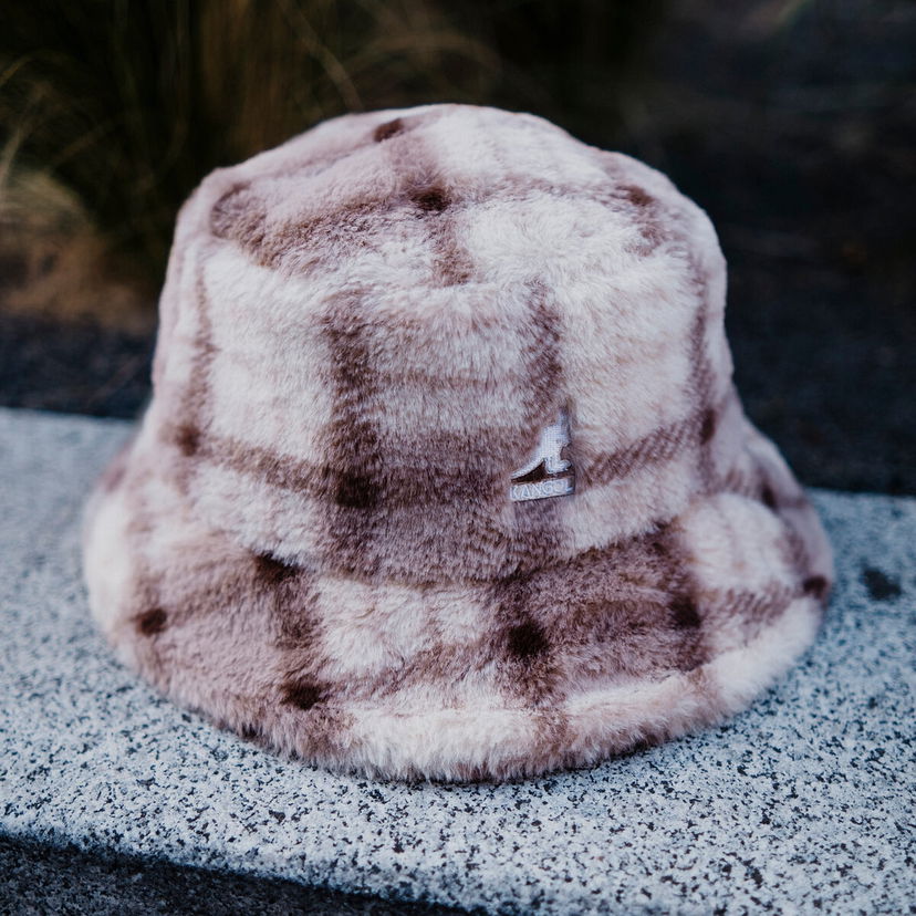 Hatt Kangol Kangol Faux Fur Bucket Hat Brun | K4370-BM266