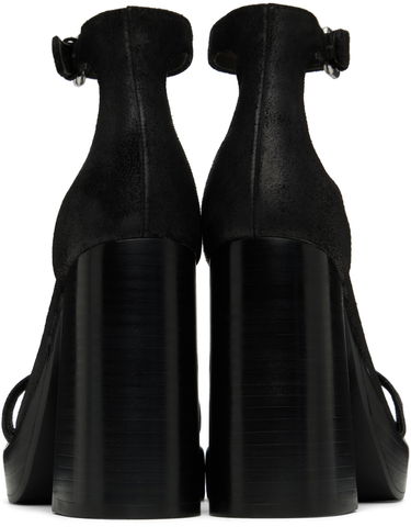 Klä rag & bone rag & bone Matrix Heeled Suede Sandals Svart | WFF22HF019MX19, 1