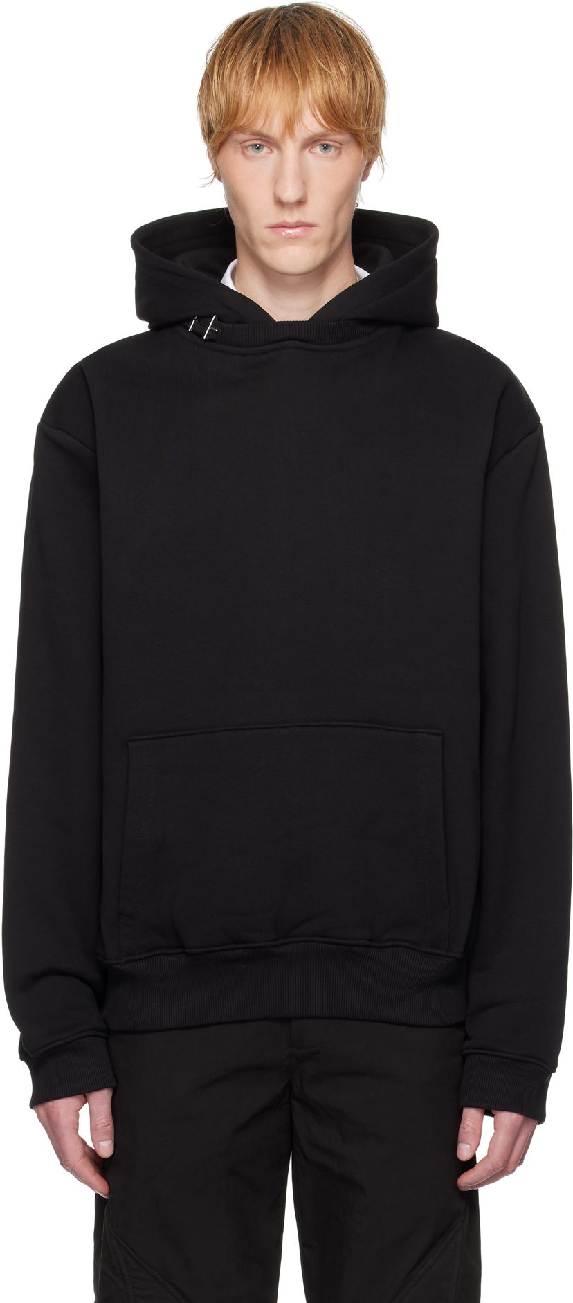 Sweatshirt HELIOT EMIL HELIOT EMIL Pietra Hoodie Svart | SS25_M_08_076_BLK01