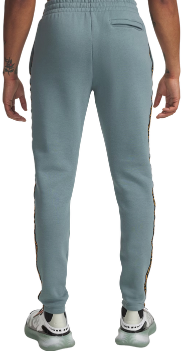 Träningsbyxor Under Armour Icon Fleece Jogger Taping Turkos | 1389358-587, 1