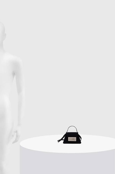 Handväska Maison Margiela MM6 Black Triangle Shoulder Bag Svart | SB5ZI0006.P6642, 7