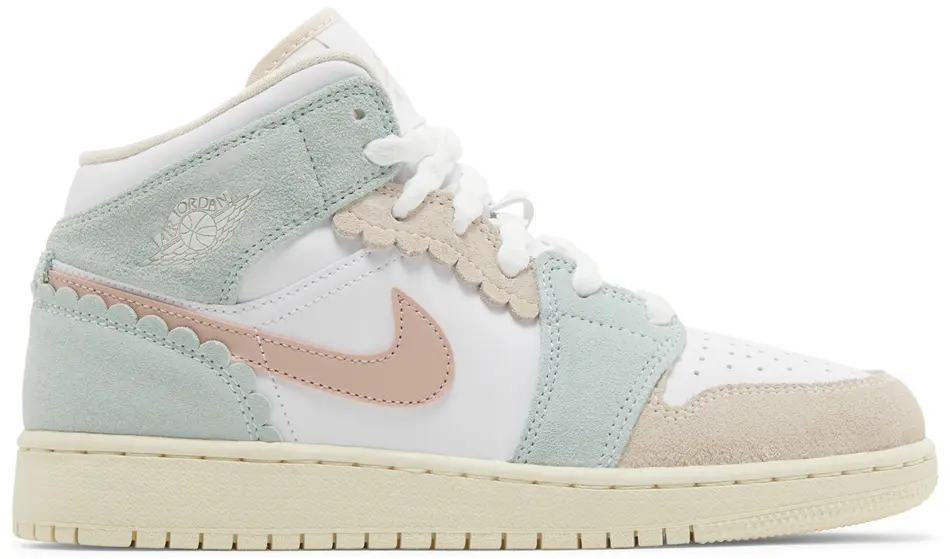 Sneakers och skor Jordan Air Jordan 1 Mid SE Pink Oxford (GS) Vit | DZ5361-100, 0