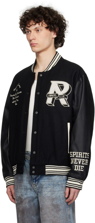 Bomberjacka Represent Clo Represent 'Owners Club' Varsity Bomber Jacket Svart | MLM100231, 3