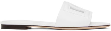 Sneakers och skor Dolce & Gabbana White 'DG' Cutout Slides Vit | CQ0436 AY329, 0