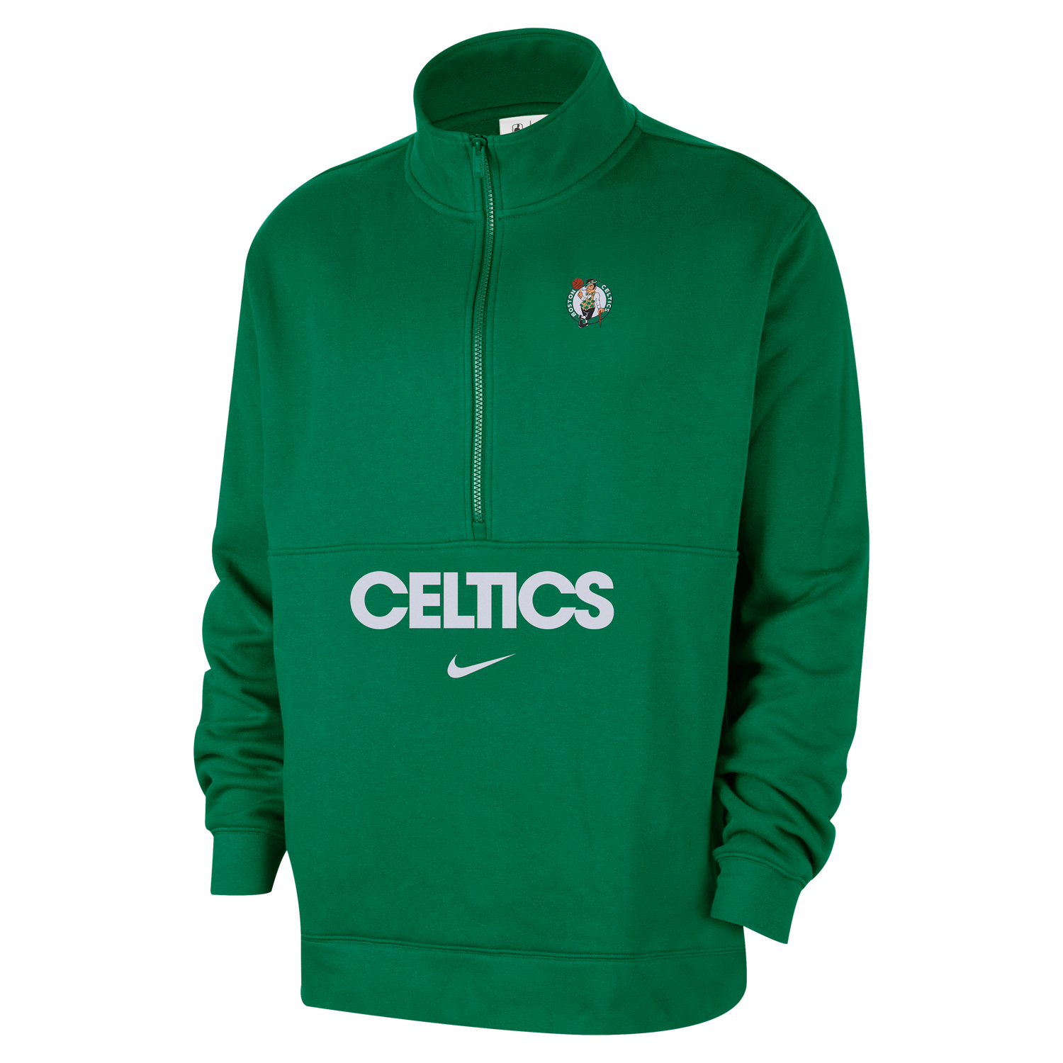 Sweatshirt Nike Boston Celtics Club Courtside Half-Zip Top Grön | FZ7708-312, 1