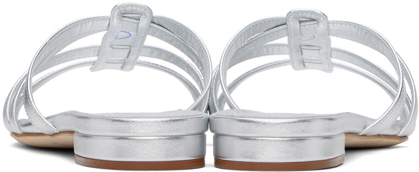 Skovård Manolo Blahnik Manolo Blahnik Riran Strappy Leather Sandals Metallisk | 124-2479, 1