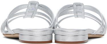 Skovård Manolo Blahnik Manolo Blahnik Riran Strappy Leather Sandals Metallisk | 124-2479, 1