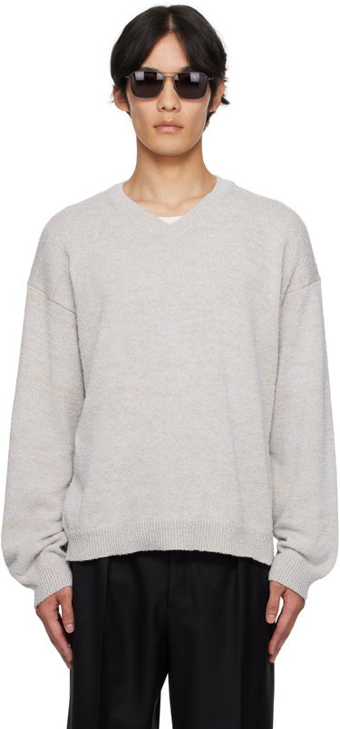 Sweater Maison Margiela Maison Margiela V-Neck Sweater Grå | S50HN0019 M13152, 0