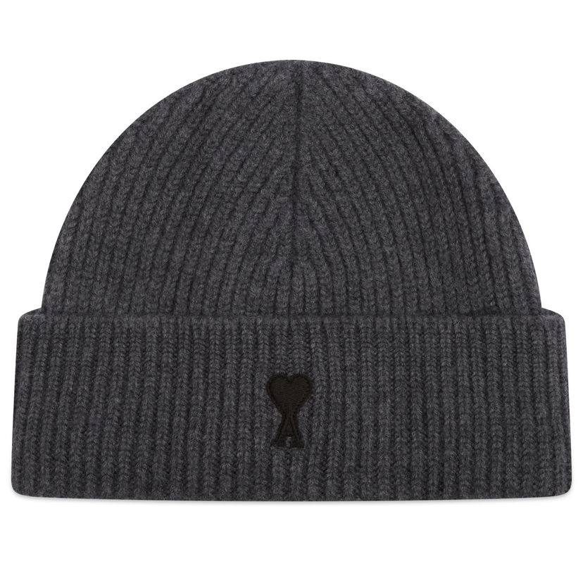 Mössa AMI AMI Paris Merino Wool Beanie Grå | H25UBO006-018-0504H25