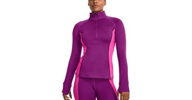 Kläder Under Armour Train CW 1/2 Zip Purpur | 1379886-573, 1