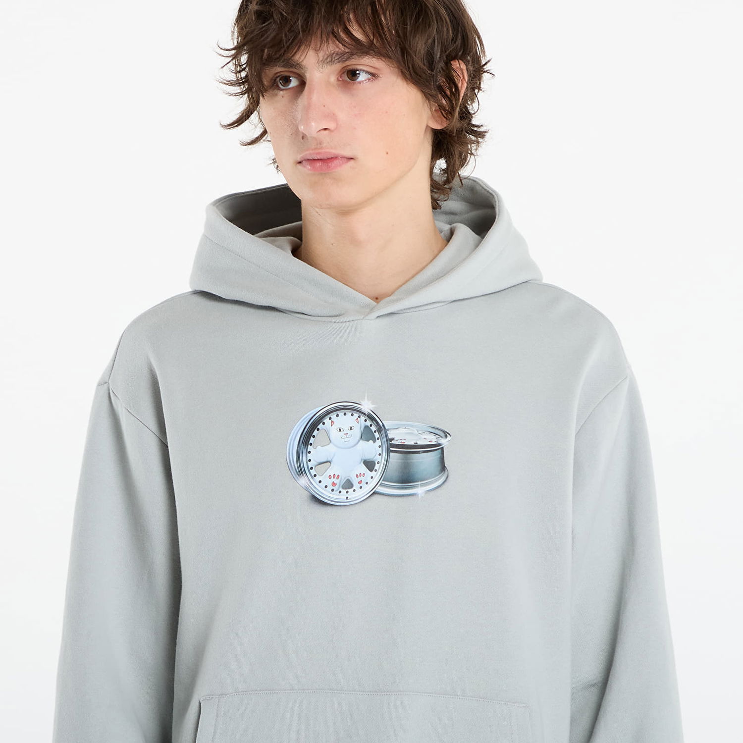 Sweatshirt RIPNDIP RIPNDIP Nerm On Wheels Hoodie Grå | RNDFALL25112, 1