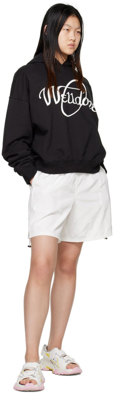 Sweatshirt We11done We11done Circle Logo Hoodie Svart | WD-TH3-22-813-U-BK, 3