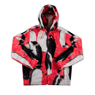 Jacka Supreme Penguins Hooded Fleece Jacket Flerfärgad | FW20J73 PINK, 0