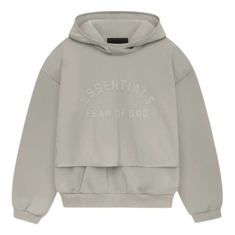 Sweatshirt Fear of God Fear of God Essentials Nylon Fleece Hoodie Grå | 202SP244325F