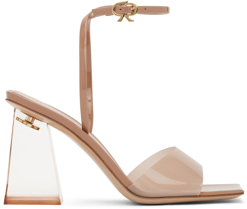Sneakers och skor Gianvito Rossi Gianvito Rossi Cosmic Heeled Sandals Beige | G32208.85PLX.GSV