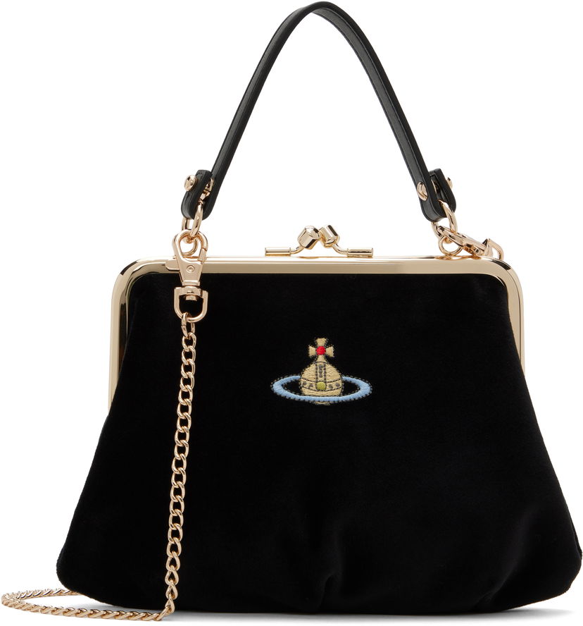 Handväska Vivienne Westwood Granny Frame Bag Svart | 4B01000BW-W00ZL-