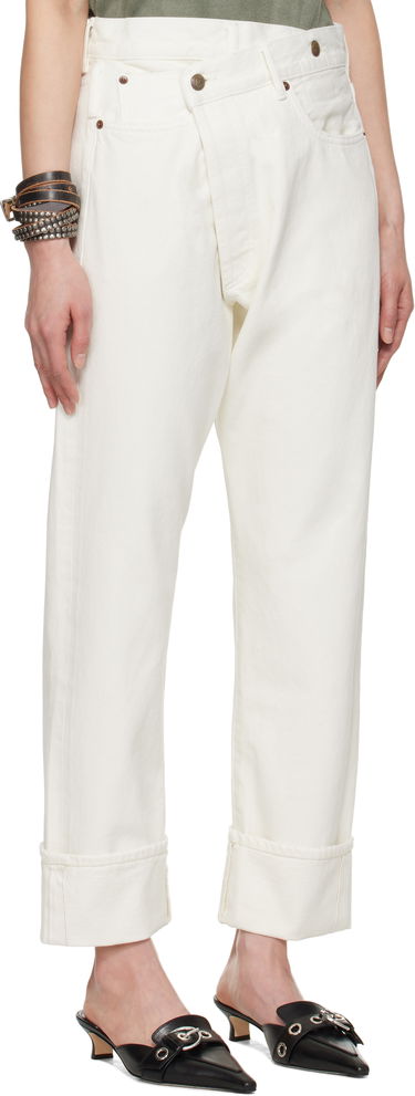 Jeans R13 R13 Cuffed Crossover Jeans Vit | R13W2048-D314A, 1