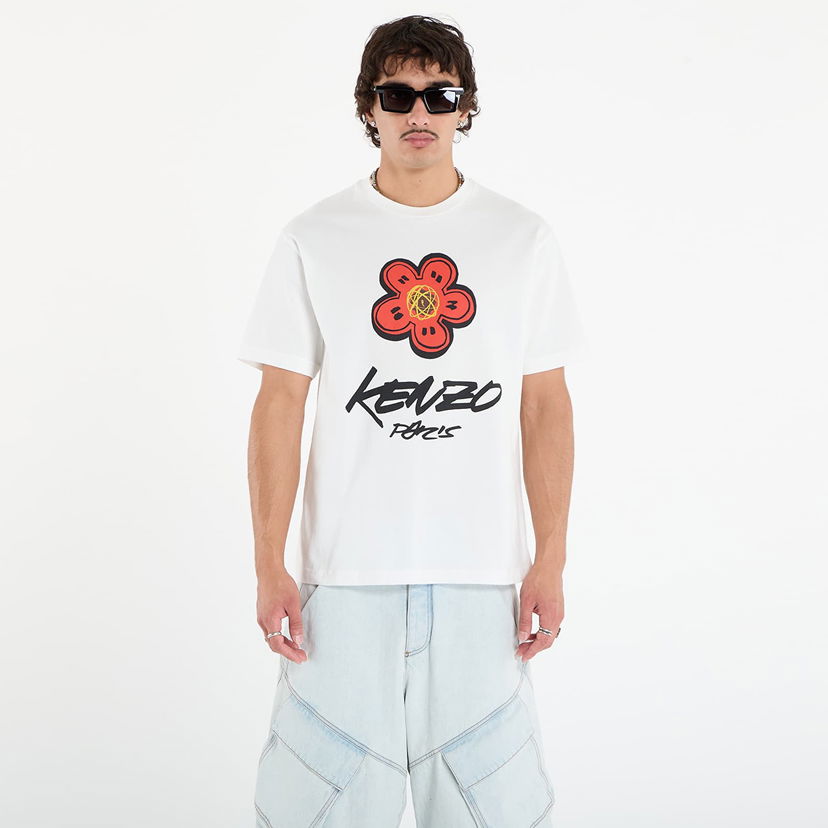 T-shirt KENZO KENZO x FUTURA 2000 T-Shirt Vit | FF65TS2654SG.02
