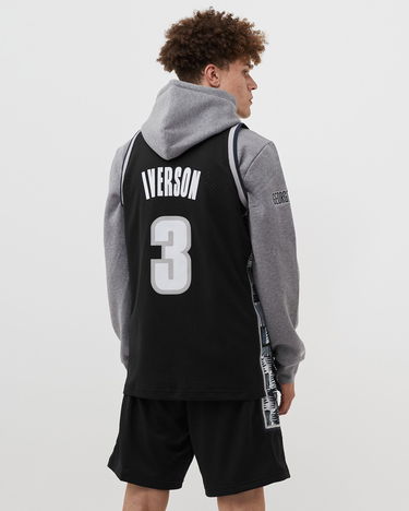 Jersey Mitchell & Ness Mitchell & Ness Georgetown Hoyas 1995 Allen Iverson #3 Swingman Jersey Svart | SMJY4212-GTW95AIVBLCK, 1