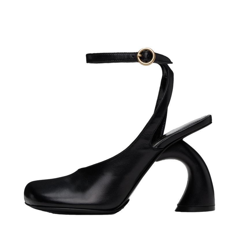 Sneakers och skor Dries Van Noten Dries Van Noten Asymmetric Slingback Heels Svart | WS251-676-150