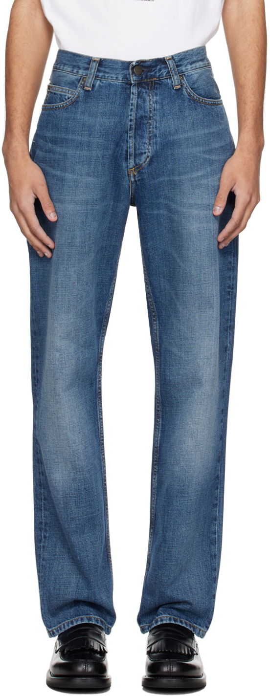 Jeans Carhartt WIP Marlow Relaxed-Fit Jeans Blå | I023029, 0