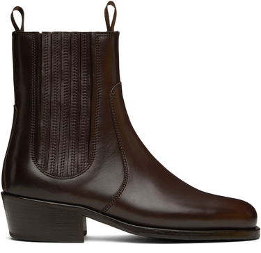Kläder LEMAIRE Lemaire Leather Chelsea Boots Brun | FO0149 LL0106, 0