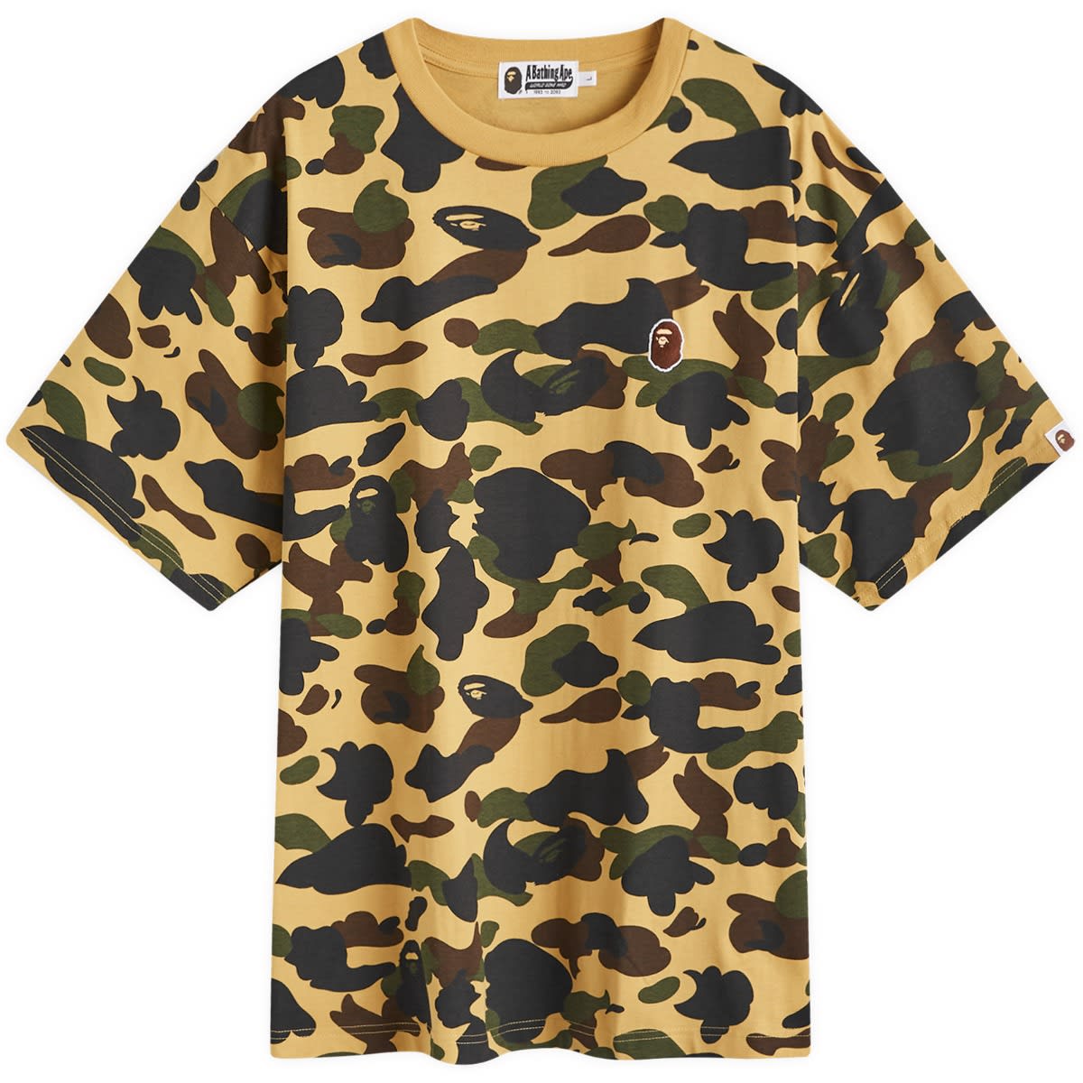 T-shirt BAPE A Bathing Ape 1st Camo One Point T-Shirt Gul | 001CSK301006M-YLW, 0